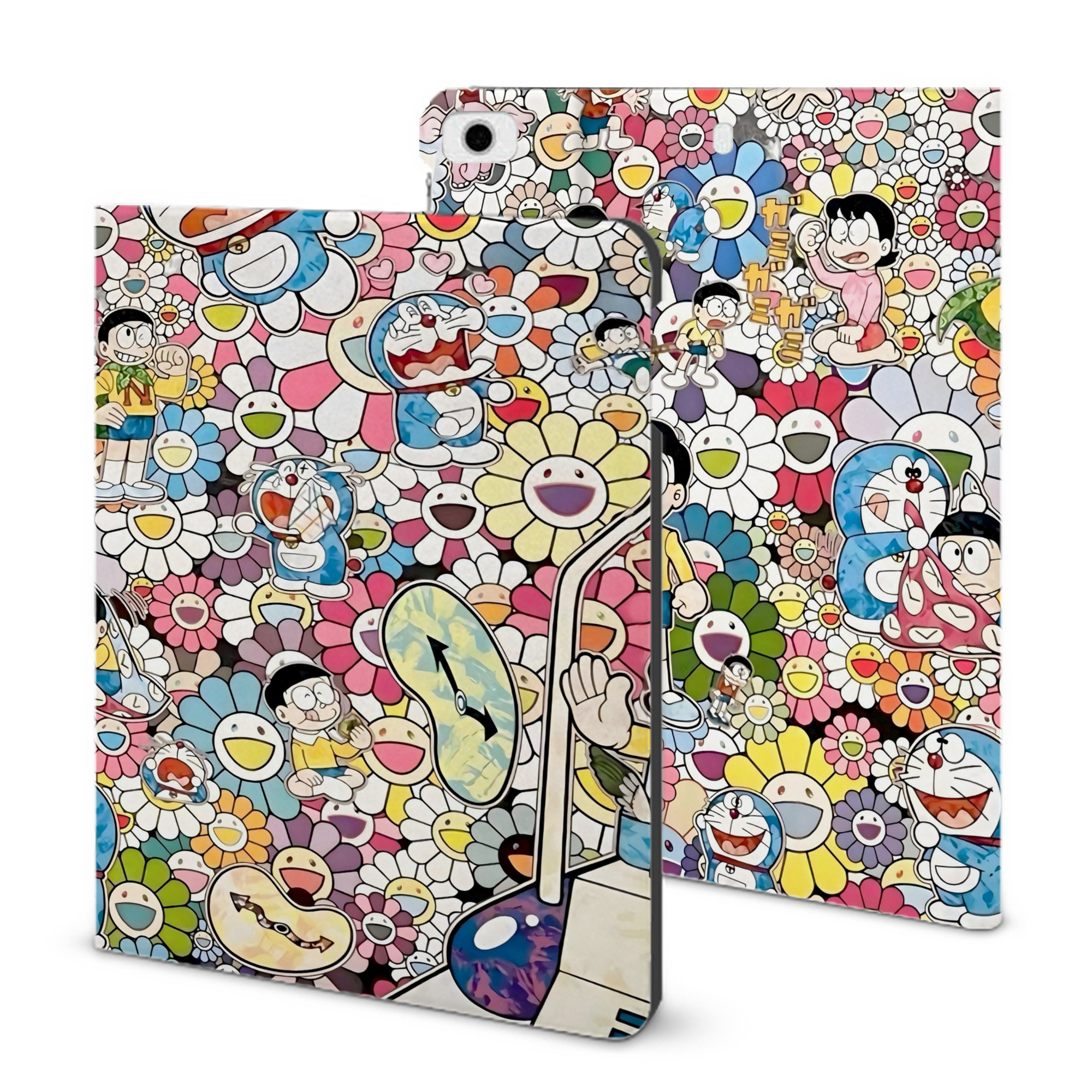 （画像用） ドラえもん Doraemon IPad ケース ブック型 PUレザー TPU 耐衝撃 軽量 薄型 ペン収納なし 全面保護 IPad 各モデル対応